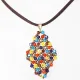 Symphony - Xochitl Rhombus M-Chocolate Suedine - 2